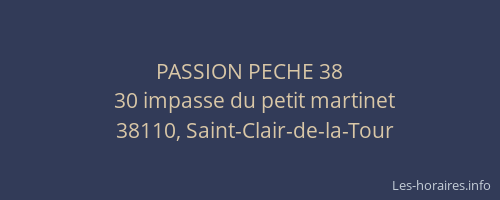 PASSION PECHE 38