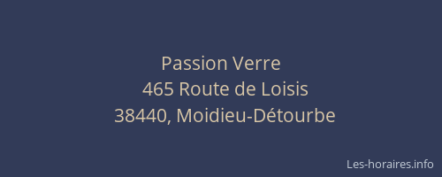 Passion Verre