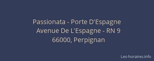 Passionata - Porte D'Espagne