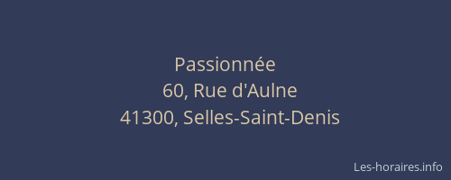 Passionn&eacute;e