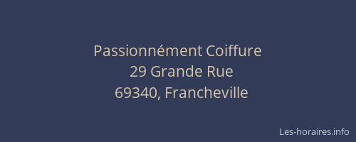 Passionnément Coiffure