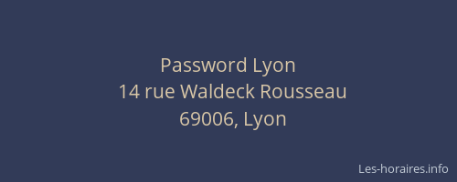 Password Lyon