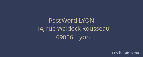 PassWord LYON