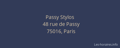 Passy Stylos