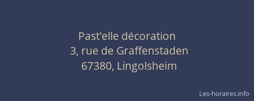 Past'elle décoration