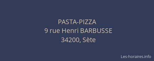 PASTA-PIZZA