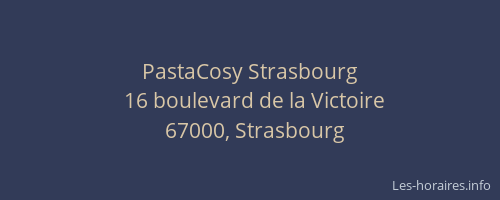 PastaCosy Strasbourg