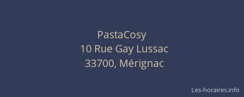 PastaCosy