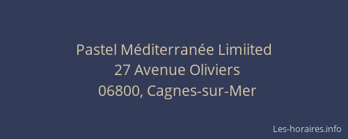 Pastel Méditerranée Limiited