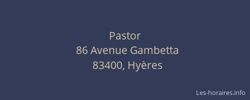 Pastor