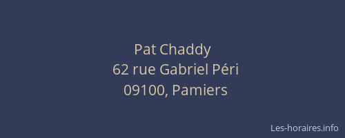Pat Chaddy
