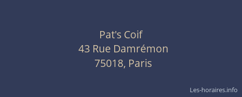 Pat's Coif