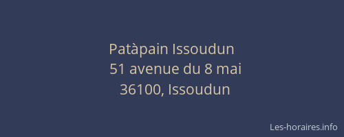 Patàpain Issoudun