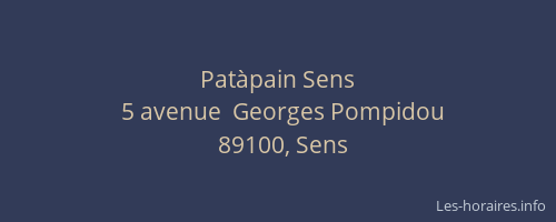 Pat&agrave;pain Sens