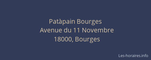 Patàpain Bourges