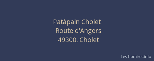 Patàpain Cholet