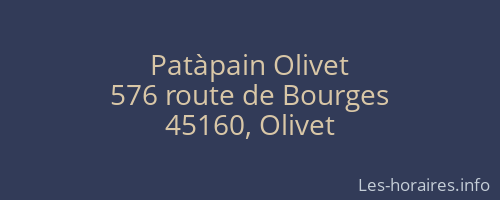 Patàpain Olivet