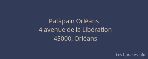 Patàpain Orléans