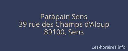 Patàpain Sens