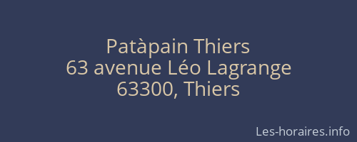 Patàpain Thiers