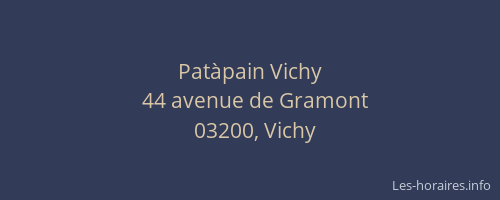 Patàpain Vichy