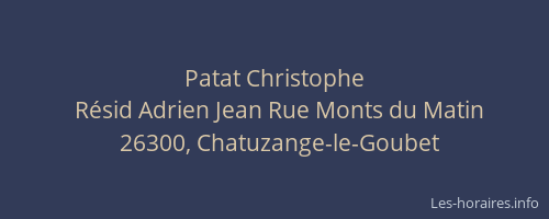 Patat Christophe