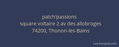 patch'passions