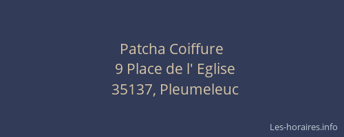 Patcha Coiffure