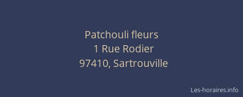 Patchouli fleurs