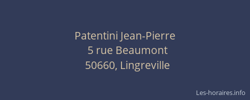 Patentini Jean-Pierre