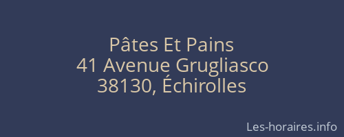 Pâtes Et Pains