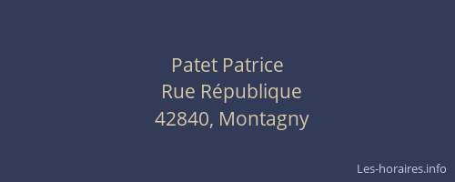 Patet Patrice