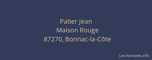 Patier Jean