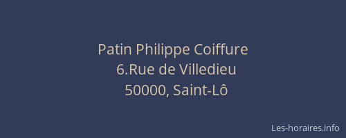 Patin Philippe Coiffure