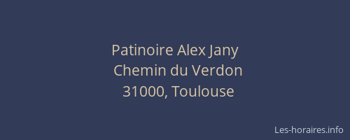 Patinoire Alex Jany