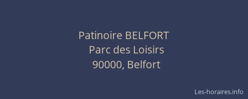 Patinoire BELFORT