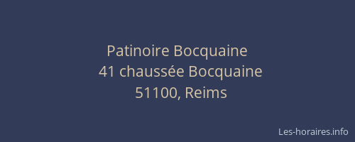 Patinoire Bocquaine