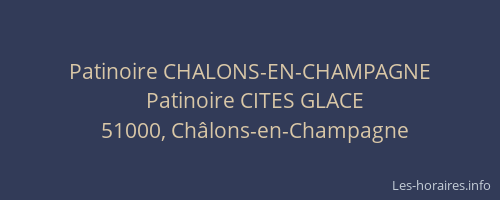Patinoire CHALONS-EN-CHAMPAGNE