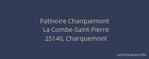 Patinoire Charquemont