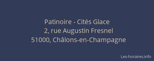 Patinoire - Cités Glace