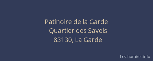 Patinoire de la Garde