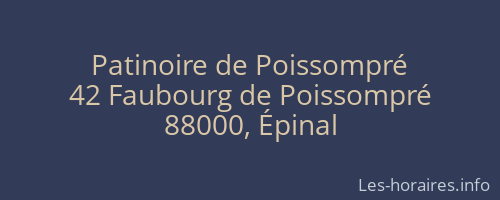 Patinoire de Poissompré