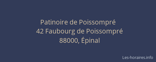 Patinoire de Poissompr&eacute;