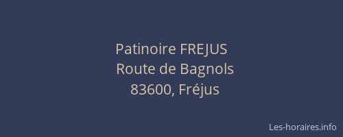 Patinoire FREJUS