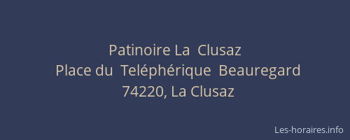 Patinoire La  Clusaz