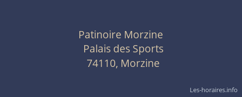 Patinoire Morzine