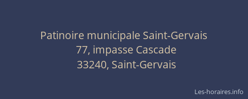Patinoire municipale Saint-Gervais
