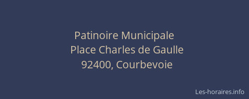 Patinoire Municipale