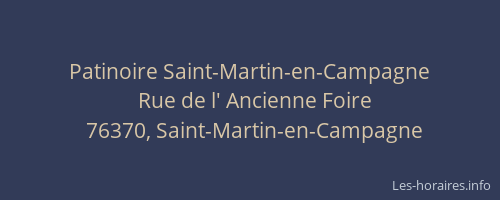 Patinoire Saint-Martin-en-Campagne