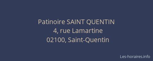 Patinoire SAINT QUENTIN